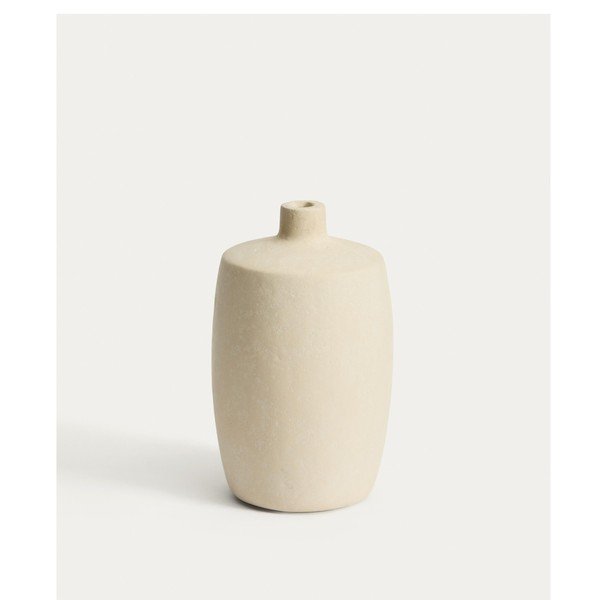 Krēmkrāsas vāze no papjēmašē (augstums 26 cm) Mireni – Kave Home