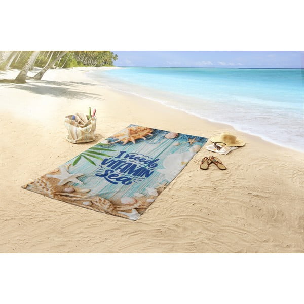 Samta pludmales dvielis 100x180 cm Vitamin Sea – Good Morning-image-1