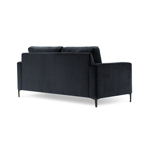 Tumši zils samta dīvāns Kooko Home Harmony, 158 cm-image-3