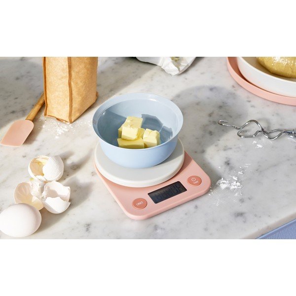 Melna plastmasa digitālie virtuves svari Foodie – RIG-TIG-image-2
