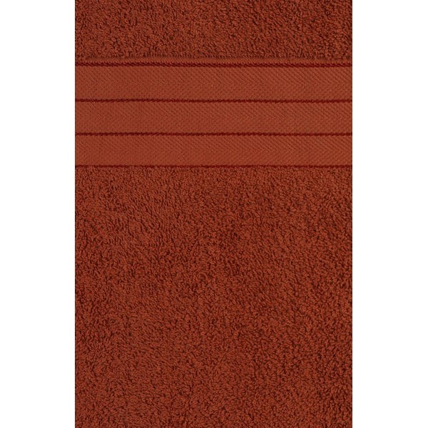 Ķieģeļu sarkani frotē kokvilnas dvieļi (4 gab.) 50x100 cm – Good Morning-image-2