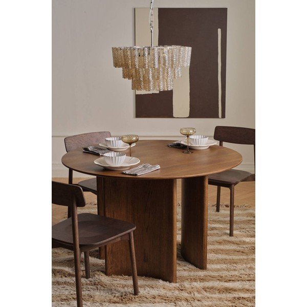 Apaļš ēdamgalds ar ozolkoka imitāciju ø 120 cm Trillving – Ellos Home-image-1