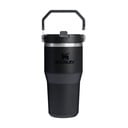 Melns nerūsējošā tērauda termoss 600 ml IceFlow™ Flip Straw 2.0 Tumbler Black – Stanley