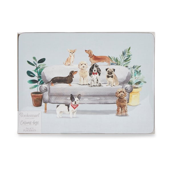 Korķa paliktņi (4 gab.) 21,5x29 cm Curious Dogs – Cooksmart ®-image-3