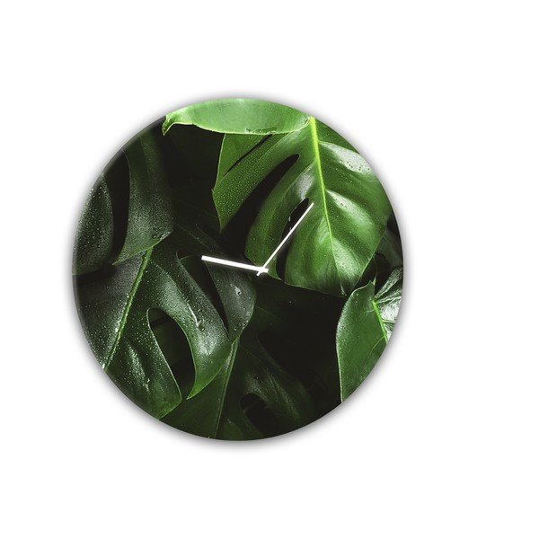 Sienas pulkstenis Styler Glassclock Monstera, ⌀ 30 cm-image-2
