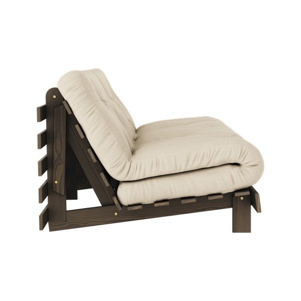 Bēšs/krēmkrāsas izvelkamais dīvāns 160 cm Roots – Karup Design-image-4