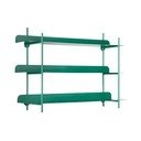 Zaļš daudzlīmeņu metāla sienas plaukts 60 cm Cool Retro – PT LIVING