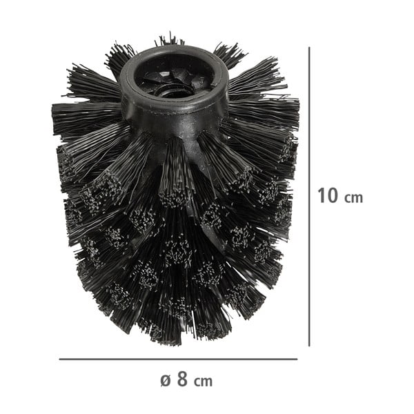 Melnas plastmasas rezerves tualetes birstes galviņas (10 gab.) Ø8cm – Wenko-image-3