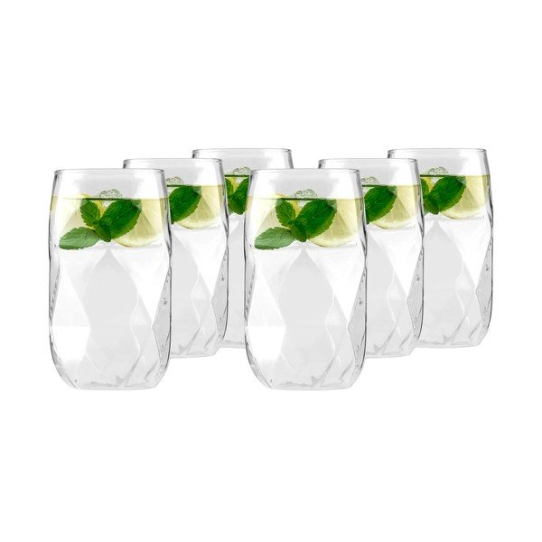Glāzes (6 gab.) no borsilikāta stikla 400 ml Geo – Vialli Design