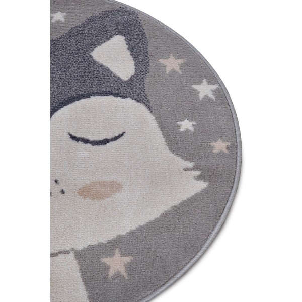 Pelēks bērnu paklājs ø 140 cm Fox – Hanse Home-image-2