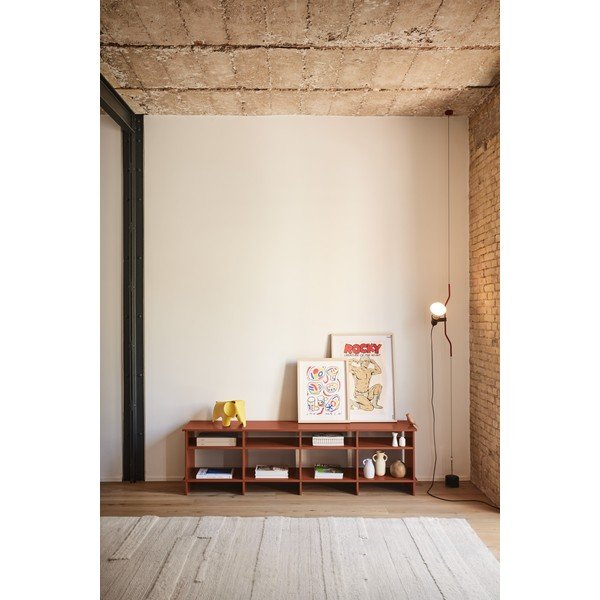 Ķieģeļu sarkans TV galdiņš 180x50x40 cm Inari – Teulat-image-1