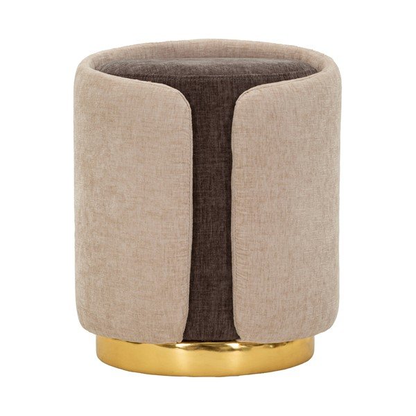 Brūns/bēšs pufs Glam Style – Mauro Ferretti-image-2