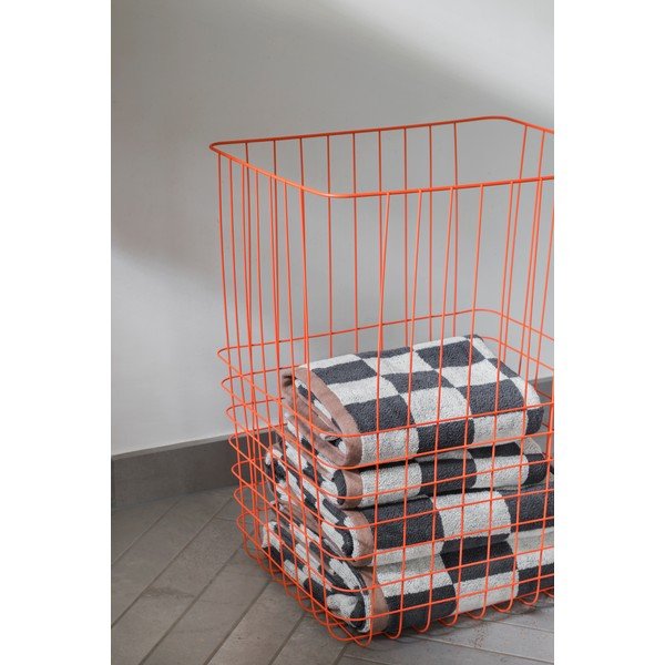 Oranžs metāla/tekstila veļas grozs 64 l Store-It – Mette Ditmer Denmark-image-1