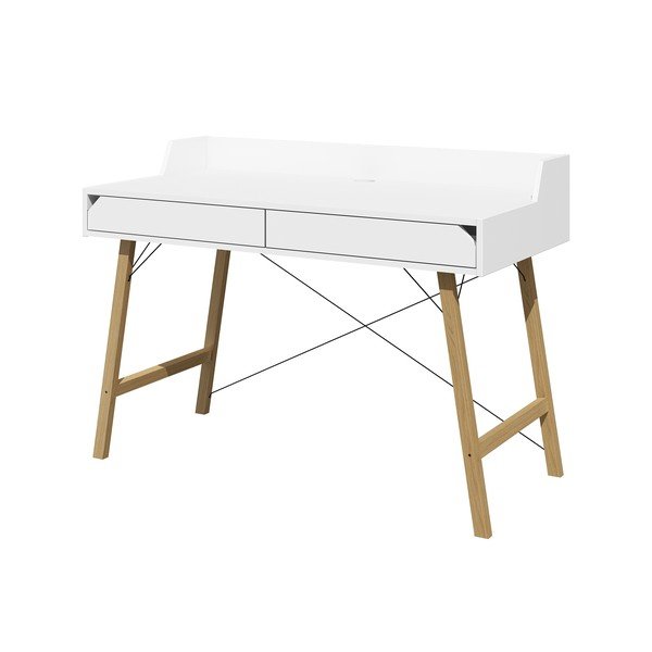 Balts rakstāmgalds Lotta BELLAMY, platums 132 cm-image-1