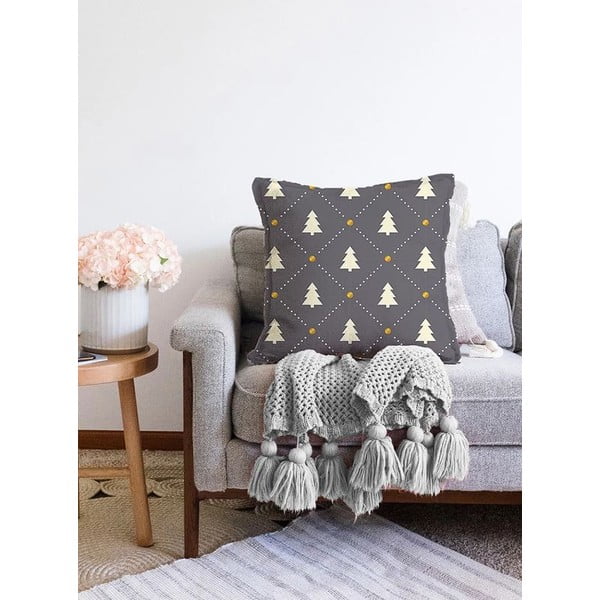 Spilvendrāna ar Ziemassvētku motīvu 43x43 cm – Mila Home-image-2