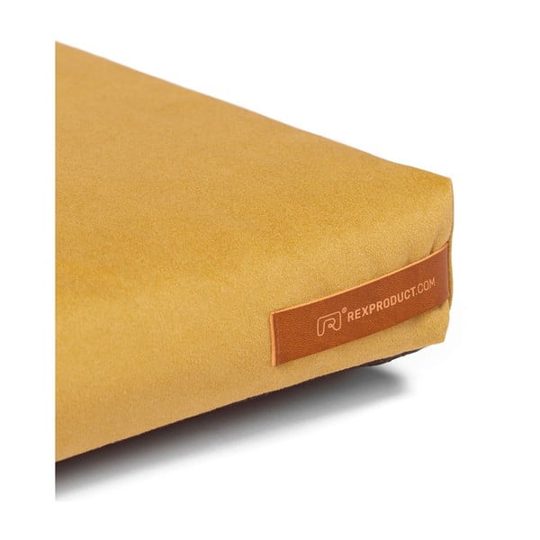 Dzeltens matracis suņiem no eko ādas 90x110 cm SoftPET Eco XXL – Rexproduct-image-4