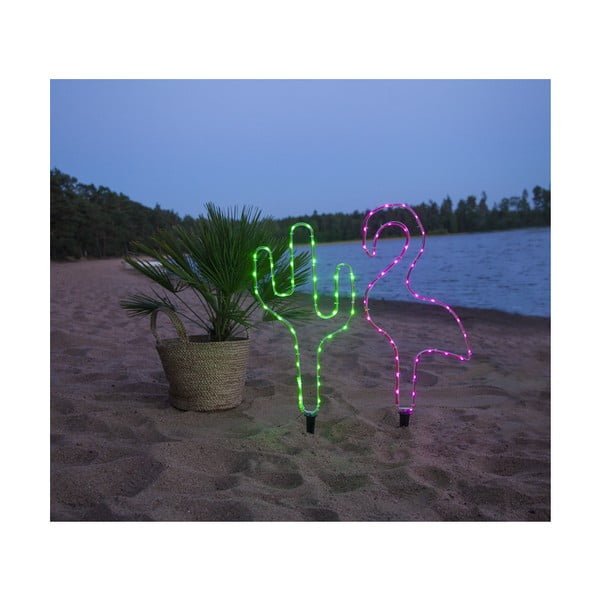 Zaļš āra LED kaktusa formas gaismas dekors Star Trading Tuby, augstums 54 cm-image-3