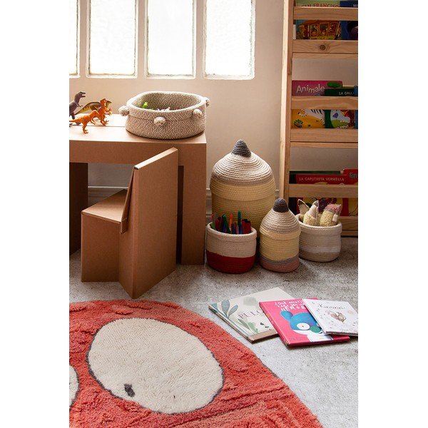 Tekstila bērnu rotaļlietu grozs ø 25x45 cm Pencil Large – Lorena Canals-image-4