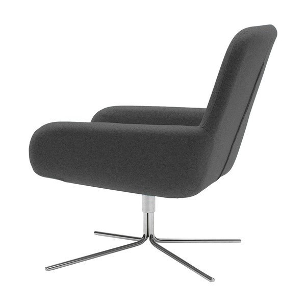 Antracīta pelēks grozāms krēsls Softline Coco-image-4