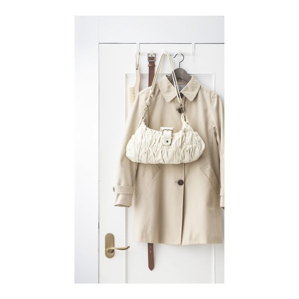 Balts metāla durvju pakaramais 30 cm Tower – YAMAZAKI-image-1