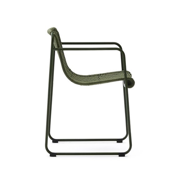 Zaļš metāla dārza krēsls Maurina – Kave Home-image-3