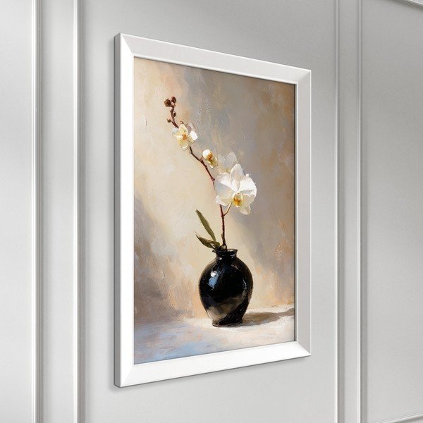 Drukāta glezna ar rāmi 56x75 cm White Orchid – Styler-image-4