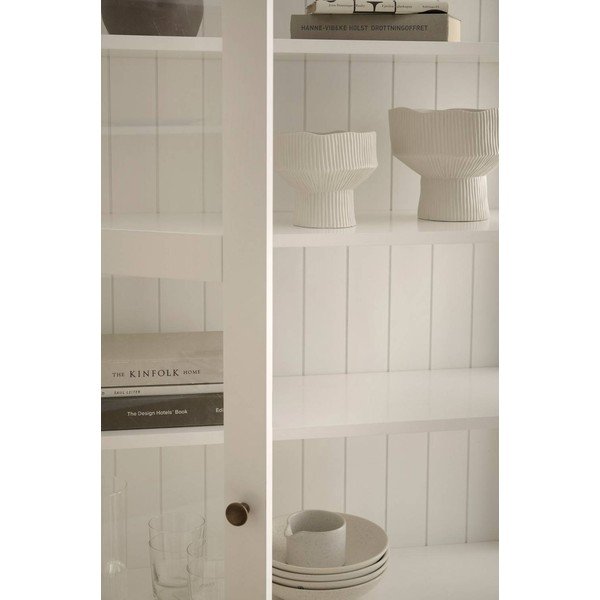 Balta vitrīna no MDF 98x193x34 cm Wilma – Ellos Home-image-1