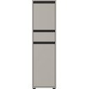 Pelēks augsts/šaurs vannas istabas skapis 33x121 cm Lemont – Germania
