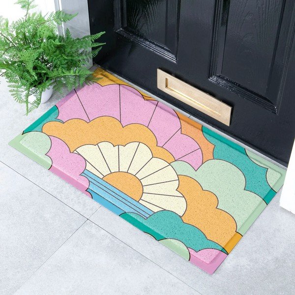 Pārstrādātas plastmasas kājslauķis 40x70 cm Elizabeth Olwen  – Artsy Doormats-image-2