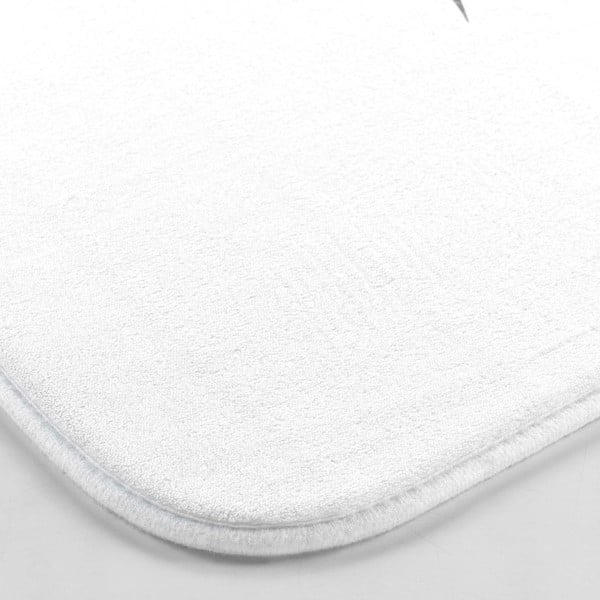 Balts/sudraba krāsas vannas istabas paklājiņš 45x75 cm Orbella – douceur d'intérieur-image-2