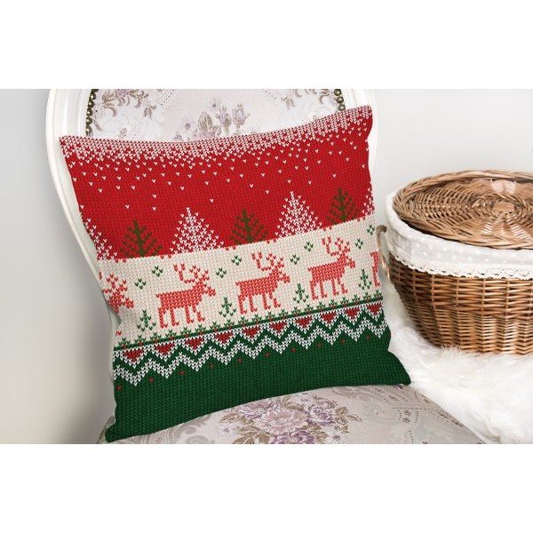 Spilvendrāna ar Ziemassvētku motīvu 43x43 cm Merry Christmas – Mila Home-image-1