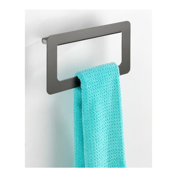 Antracīta pelēks sienas dvieļu turētājs Wenko Montella, 27 x 16 cm-image-3