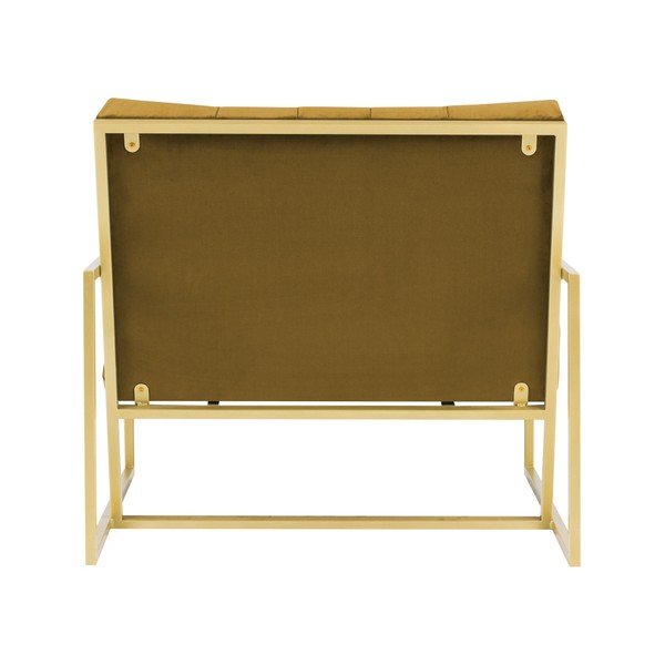 Sinepju dzeltens krēsls ar zeltainu dizainu Mazzini Sofas Bono-image-4