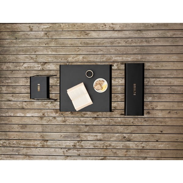 Melns metāla apavu plaukts ar soliņu A-Bench – Zone-image-4