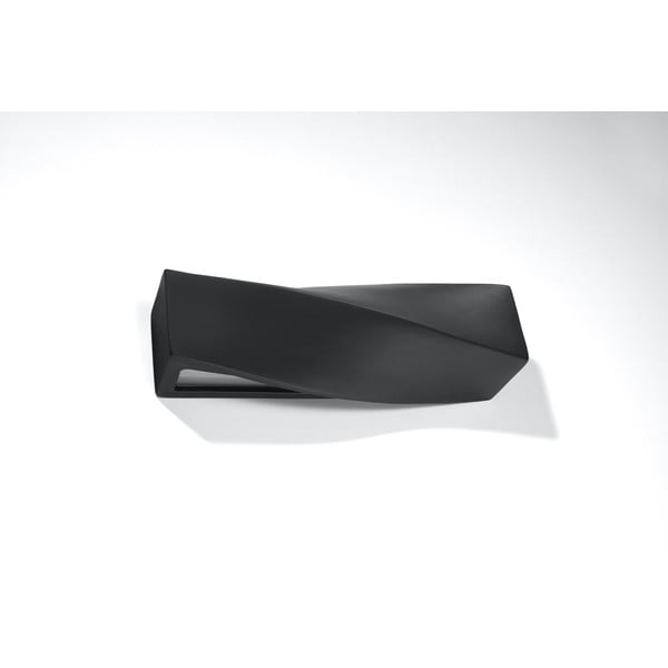 Melnas keramikas sienas lampa Sollux Taurus-image-3