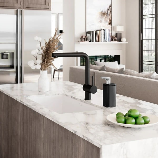 Matēti melns tērauda ziepju dozators 295 ml – simplehuman-image-1