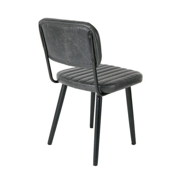 Melns pusdienu krēsls Jake Worn – White Label-image-3