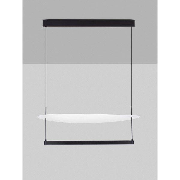 Balta/matēti melna alumīnija LED piekaramā lampa ar regulējamu spilgtumu ø 80 cm Diona – Nova Luce-image-3