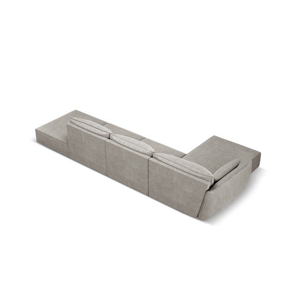 Gaiši pelēks stūra dīvāns (kreisais stūris) Vanda – Mazzini Sofas-image-3