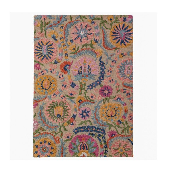 Ar rokām darināts vilnas paklājs 200x300 cm Amira Floral  – Flair Rugs
