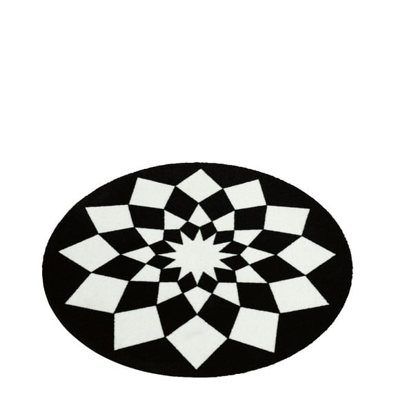 Paklājs Deko - melna ģeometrija, 100 cm-image-2