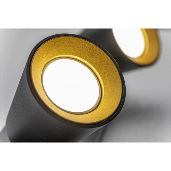 Melna griestu lampa ar metāla abažūru 9x31 cm Elli – GTV-image-1