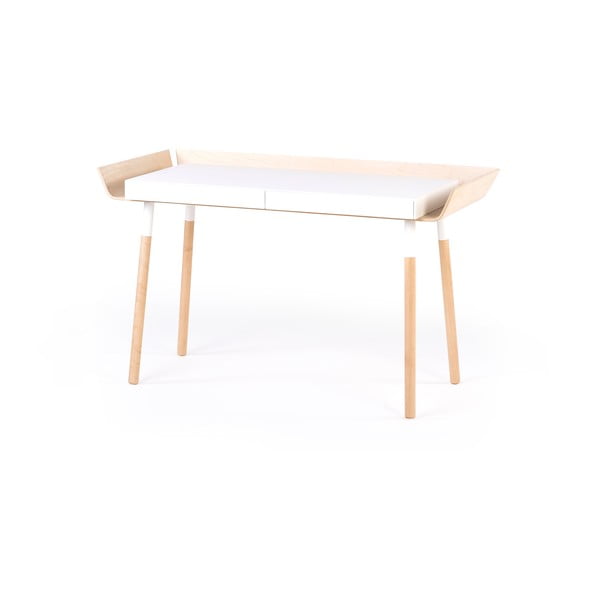Balts rakstāmgalds ar 2 atvilktnēm EMKO My Writing Desk-image-2
