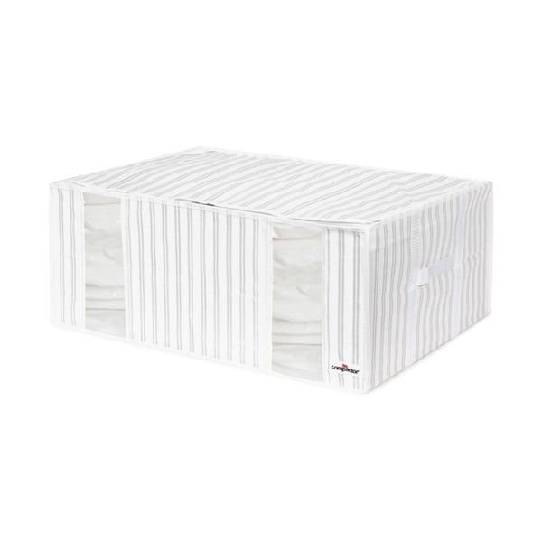 Balta-pelēka vakuuma kaste Compactor Stripes, platums 50 cm