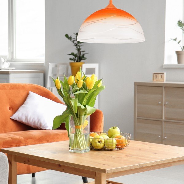 Oranža piekaramā lampa ø 30 cm Sfera – LAMKUR-image-2