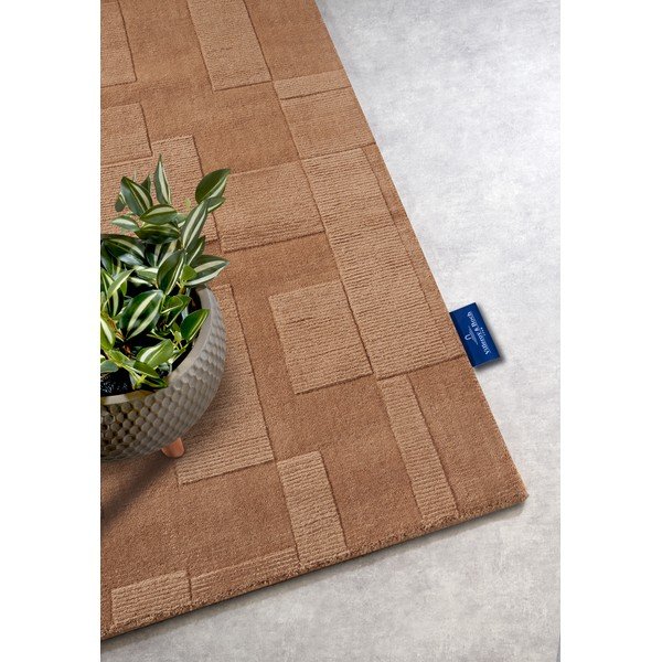 Brūns ar rokām darināts vilnas celiņa paklājs 80x250 cm Wilhelmine – Villeroy&Boch-image-2
