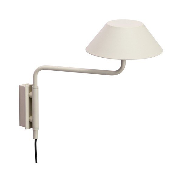 Bēša metāla LED sienas lampa ar regulējamu spilgtumu ar vadu ø 30 cm Cover – Hübsch