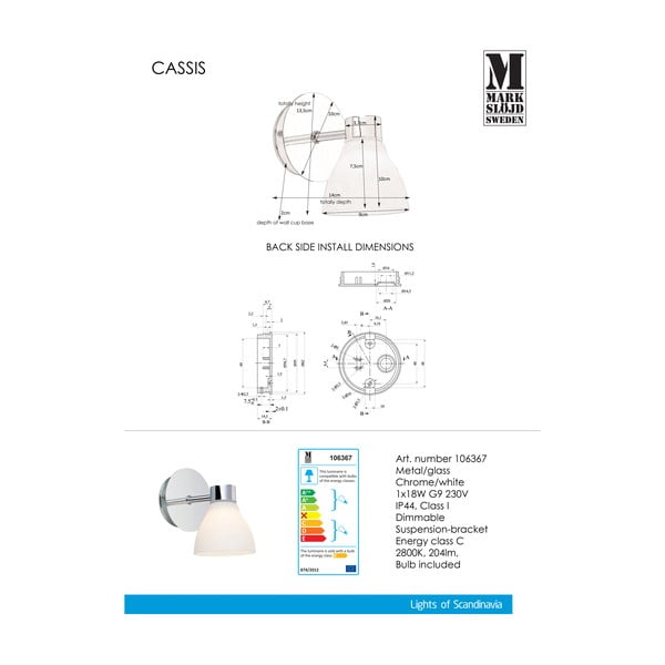 Sienas lampa Markslöjd Cassis-image-4