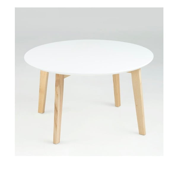 Balts kafijas galdiņš Actona Molina, ⌀ 80 cm