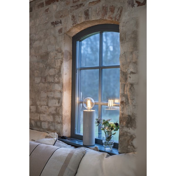 Pelēka galda lampa (augstums 28 cm) Legna – Markslöjd-image-1